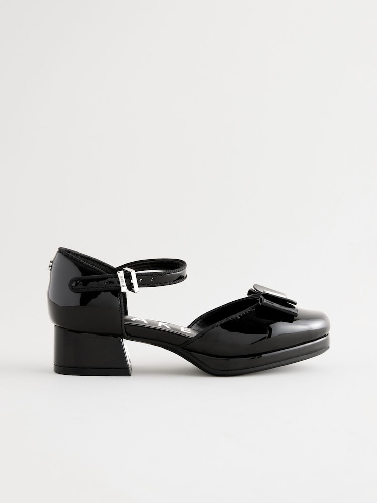 Baker by Ted Baker Girls Platform Heel Ocassion Bow Shoes - Image 2 of 8