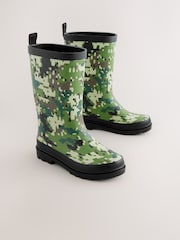 Green Camo Rubber Wellies - Image 1 of 5