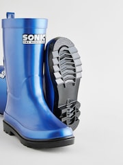 Blue Metallic Sonic Rubber Wellies - Image 3 of 5
