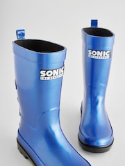 Blue Metallic Sonic Rubber Wellies - Image 4 of 5