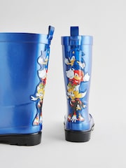 Blue Metallic Sonic Rubber Wellies - Image 5 of 5