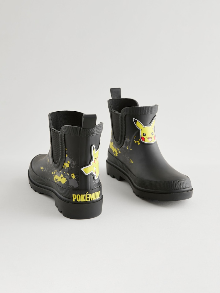 Black Pokemon Ankle Wellies - Image 1 of 5