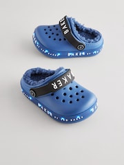 Синий с подсветкой - Baker by Ted Baker Искусственный мех с подкладкой сабо Тапочки - Image 2 of 7