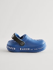 Синий с подсветкой - Baker by Ted Baker Искусственный мех с подкладкой сабо Тапочки - Image 3 of 7
