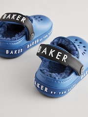 Синий с подсветкой - Baker by Ted Baker Искусственный мех с подкладкой сабо Тапочки - Image 6 of 7