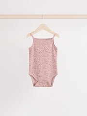 Karamell Floral - Trägerbody Baby, 100 % Baumwollbodys im 5 er-Pack - Image 3 of 11
