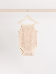 Karamell Floral - Trägerbody Baby, 100 % Baumwollbodys im 5 er-Pack - Image 6 of 11