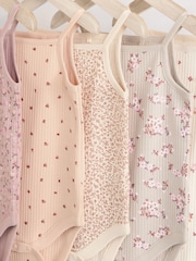 Karamell Floral - Trägerbody Baby, 100 % Baumwollbodys im 5 er-Pack - Image 9 of 11