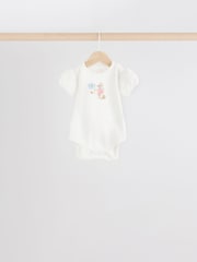 Rózsaszínű egér - 100% Pamut Rövid ujjú Babáknak Body 5 Csomag - 12/ 3 kép