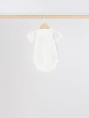 Rózsaszínű egér - 100% Pamut Rövid ujjú Babáknak Body 5 Csomag - 12/ 4 kép