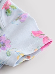 Rózsaszínű Virágos Nyomtatási - Babáknak Rövid ujjú  100% Cotton Body 3 Csomag - 12/ 10 kép