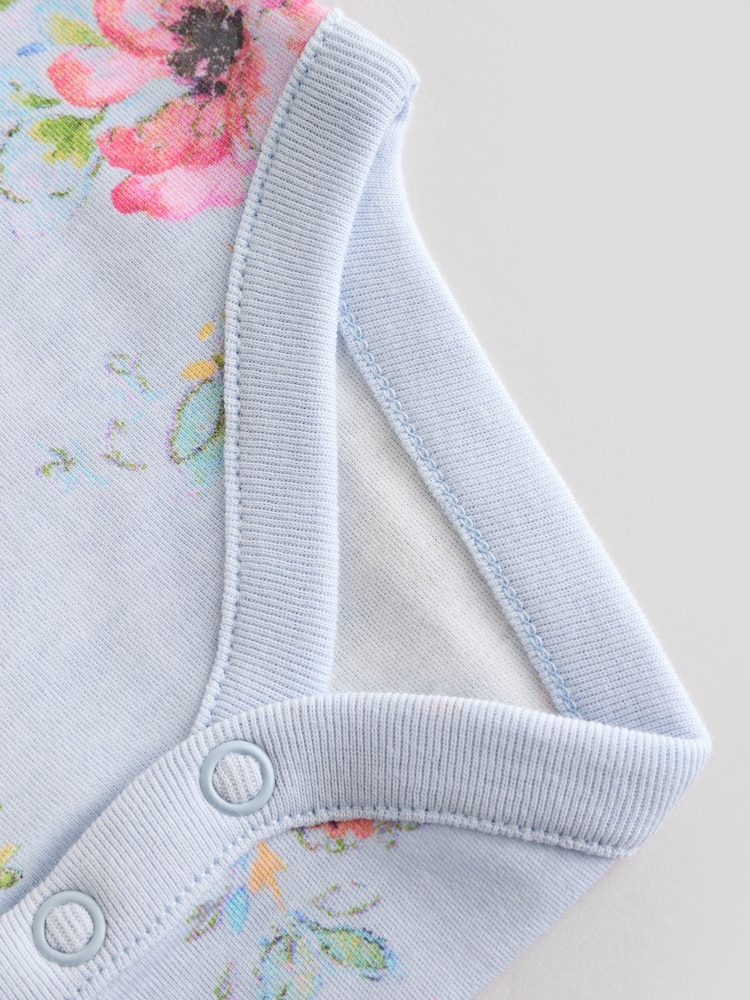 Impression florale rose - Bébé Manches courtes  100% Coton Body 3 Lot - Image 11 of 12