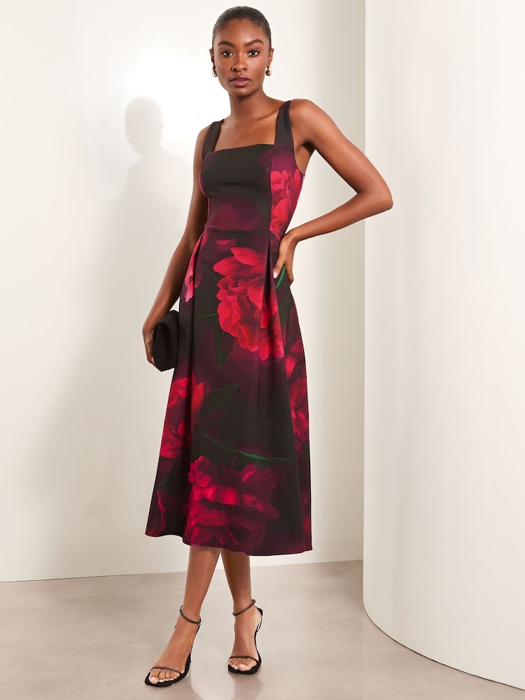 Rochie midi Lipsy cu gât pătrat de bal de absolvire - Image 2 of 4