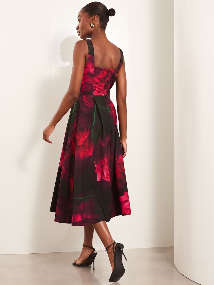 Rochie midi Lipsy cu gât pătrat de bal de absolvire - Image 4 of 4