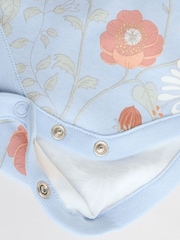 Blue Floral Baby Strappy Vest Bodysuits 5 Pack - Image 12 of 13