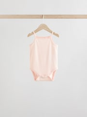 Blue Floral Baby Strappy Vest Bodysuits 5 Pack - Image 6 of 13