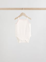 Blue Floral Baby Strappy Vest Bodysuits 5 Pack - Image 8 of 13