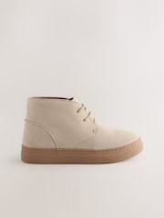 Neutral Suede Desert Boots - Image 2 of 5