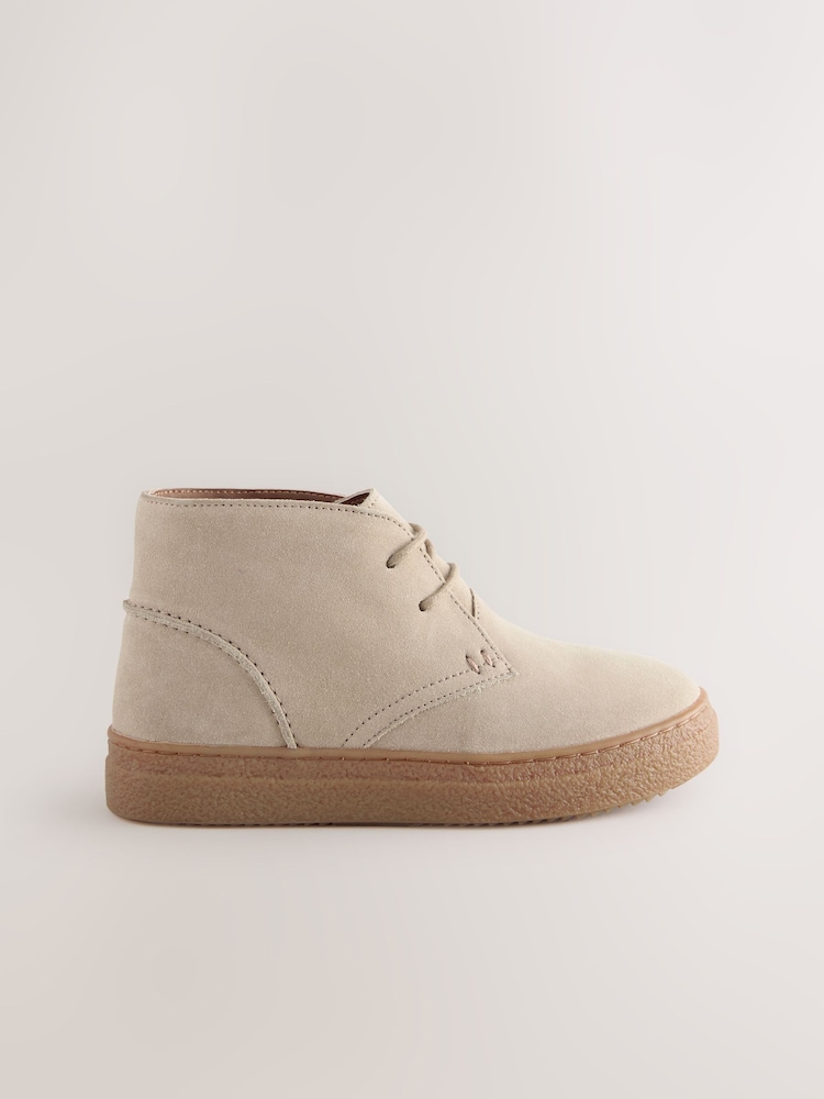 Neutral Suede Desert Boots - Image 2 of 5