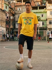 Religion Yellow Brazil T-Shirt - Image 2 of 7