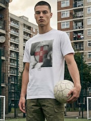 Religion White England Tongue T-Shirt - Image 1 of 7