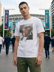 Religion White England Tongue T-Shirt - Image 2 of 7