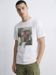 Religion White England Tongue T-Shirt - Image 5 of 7