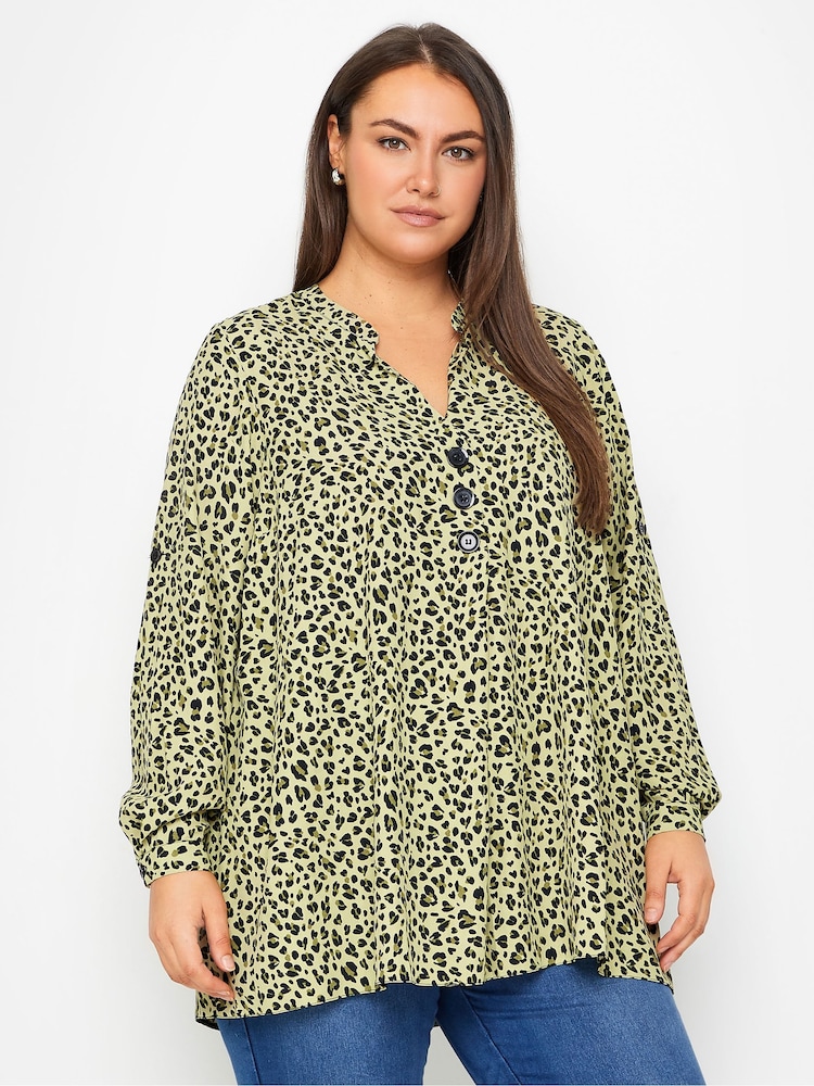 Evans Green Animal Print Blouse - Imagen 1 de 1 Evans Green Animal Print Blouse - Imagen 1 de 1