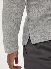 FatFace Grey Textured Crew T-Shirt - Image 4 of 6