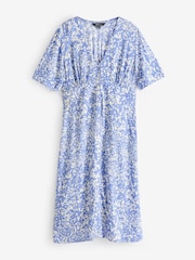 Nobody's Child Blue Lavender Non Print Alexa Midi Dress - Image 5 of 5