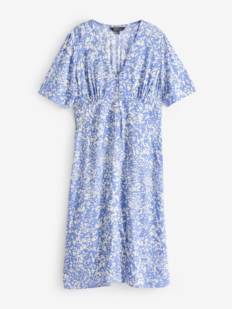 Nobody's Child Blue Lavender Non Print Alexa Midi Dress - Image 5 of 5