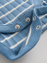 Blue Long Sleeve Baby Bodysuits 5 Pack - Image 11 of 12