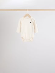 Blue Long Sleeve Baby Bodysuits 5 Pack - Image 3 of 12
