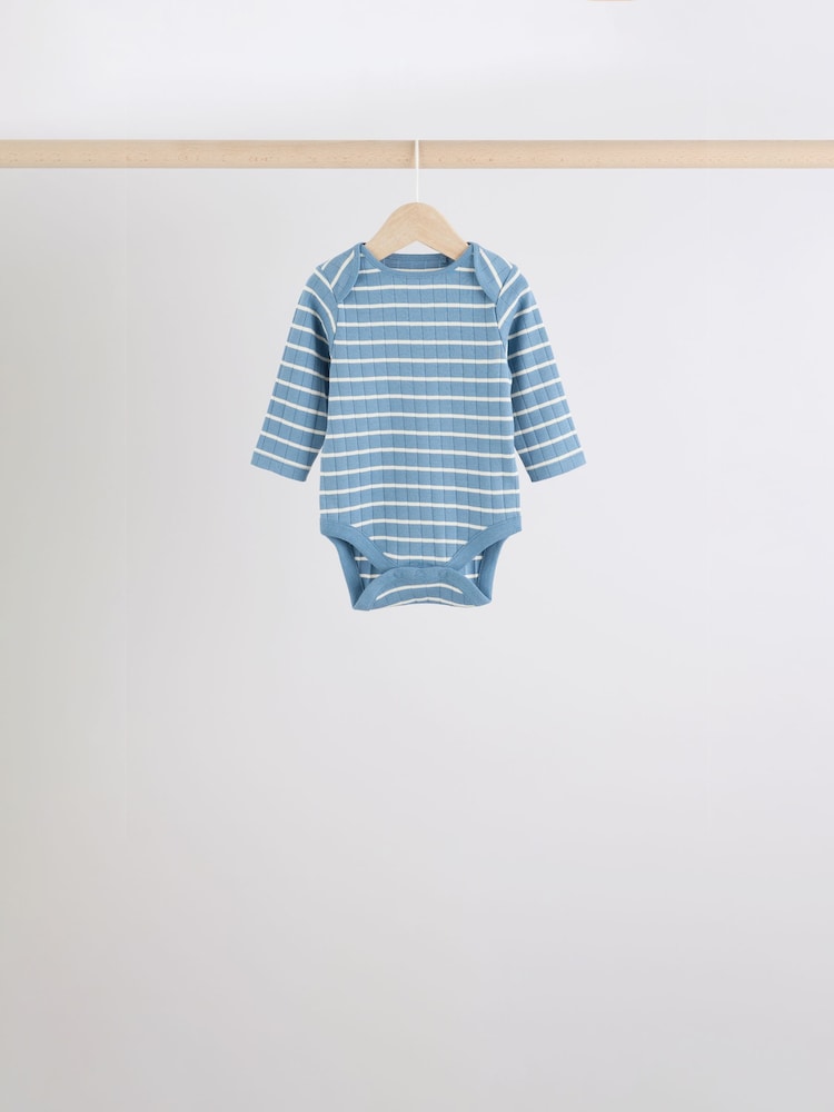 Bleu - Bodys à manches longues pour bébés 5 Pack - Image 6 of 12
