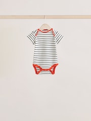 Multi Bright Stripe Short Sleeve Bodysuits 5 Pack - Image 5 of 13
