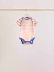 Multi Bright Stripe Short Sleeve Bodysuits 5 Pack - Image 7 of 13