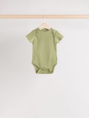 Multi Baby Short Sleeve Bodysuits 5 Pack - Image 5 of 12