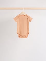 Multi Baby Short Sleeve Bodysuits 5 Pack - Image 8 of 12