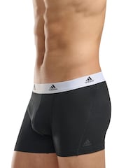 adidas Black/White Active Flex Cotton 3 Pack Boxers 5inch - Image 4 of 6
