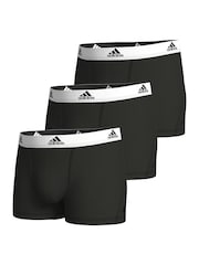 adidas Black/White Active Flex Cotton 3 Pack Boxers 5inch - Image 5 of 6