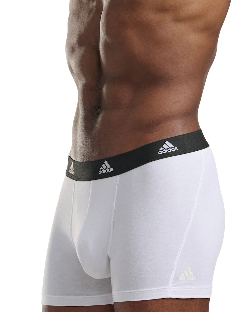 Kolorowe - Zestaw 3 par bawełnianych bokserek adidas Active Flex o długości 5 cali - Image 3 of 9
