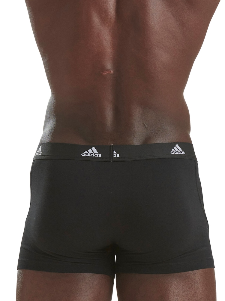 Kolorowe - Zestaw 3 par bawełnianych bokserek adidas Active Flex o długości 5 cali - Image 5 of 9