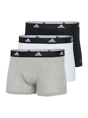 adidas Multi Active Flex Cotton 3 Pack Boxers 5inch - Image 6 of 9