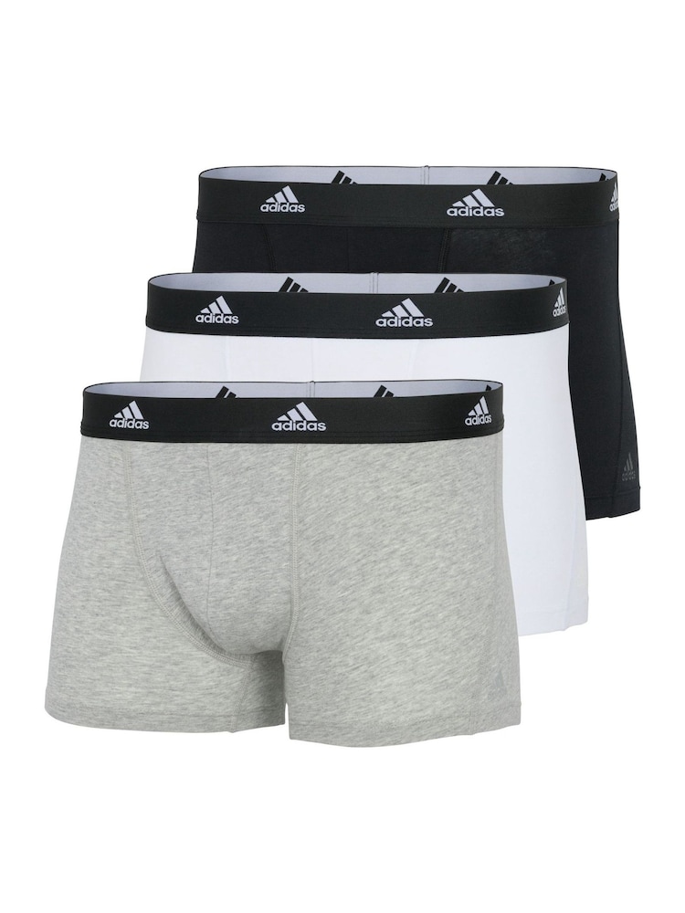 Kolorowe - Zestaw 3 par bawełnianych bokserek adidas Active Flex o długości 5 cali - Image 6 of 9