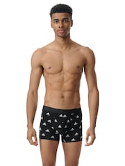 adidas Black/Navy Active Flex Cotton 3 Pack Boxers 5inch - Image 3 of 8