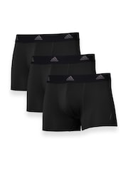 adidas Black Active Micro Flex Boxers 3 Pack - Image 2 of 8