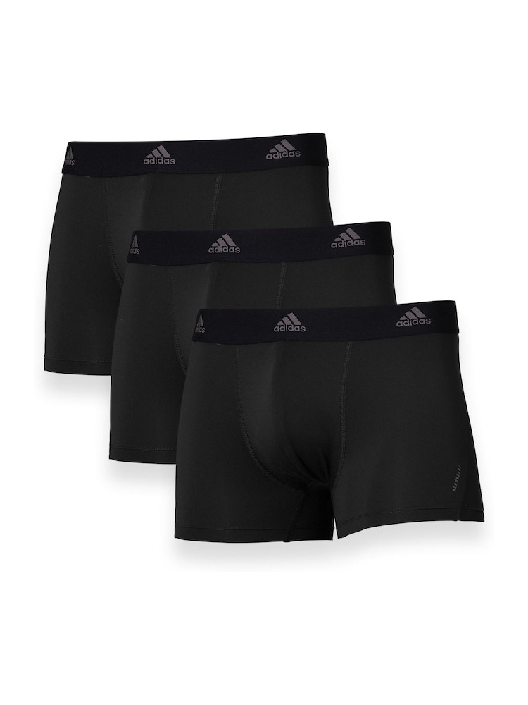 adidas Black Active Micro Flex Boxers 3 Pack - Image 2 of 8
