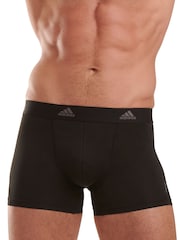 adidas Black Active Micro Flex Boxers 3 Pack - Image 3 of 8