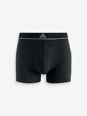 adidas Black Active Micro Flex Boxers 3 Pack - Image 8 of 8