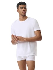 adidas Multi Crew Neck 100% Cotton T-Shirts 3 Pack - Image 5 of 8